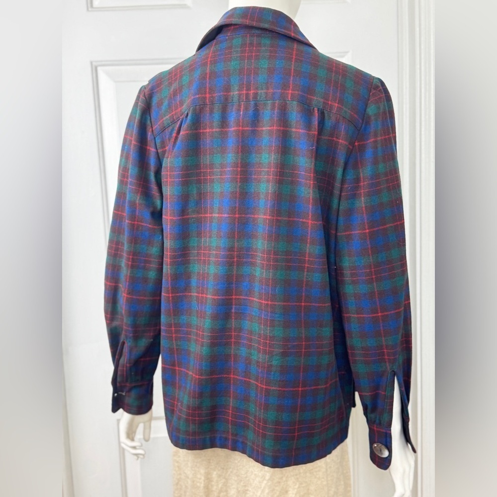 PENDLETON 1940's VINTAGE 50's Classic ORIGINAL 49er Jacket Tartan Plaid Wool M/L - Picture 3 of 16